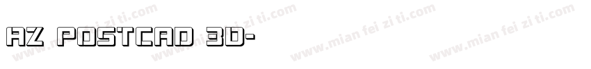 AZ Postcad 3D字体转换